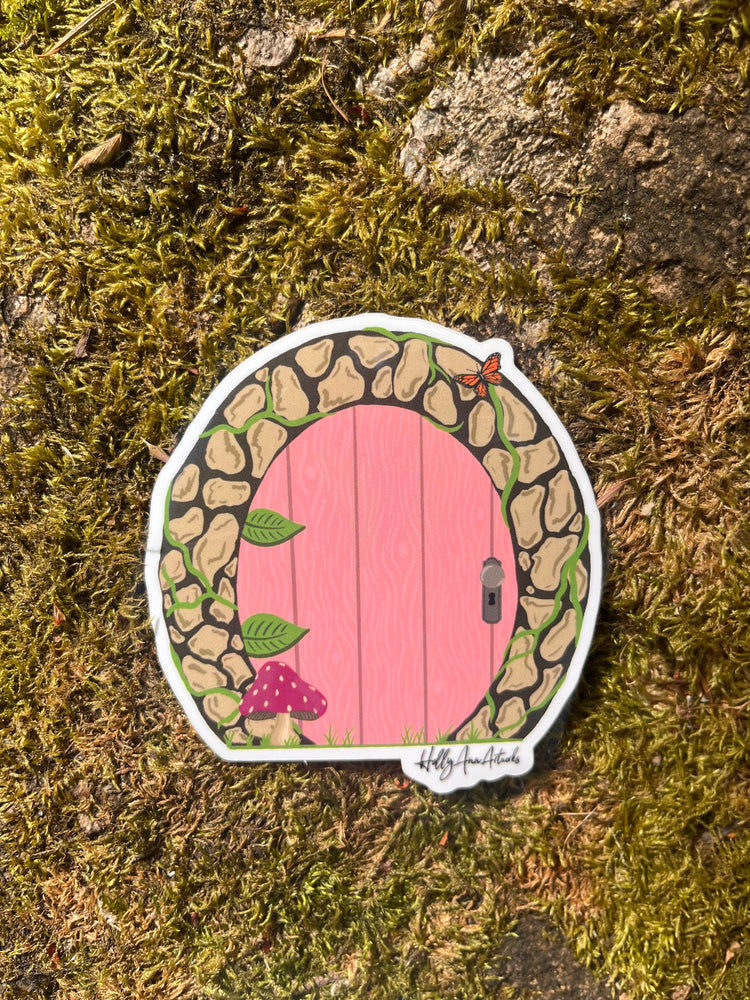 Fairy door hobbit hole sticker