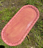 Pink Scalloped Tray