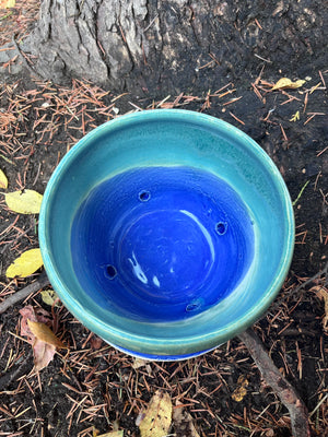 Blue and green gradient planter