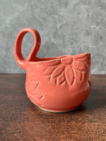 ceramic serving pitcher with sunflowers