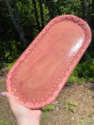 
            
                Load image into Gallery viewer, Pink Scalloped Tray
            
        